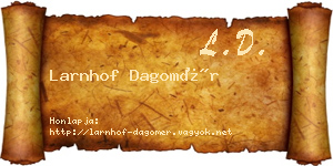 Larnhof Dagomér névjegykártya